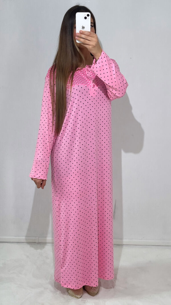 ROBE D’INTÉRIEUR À POIS